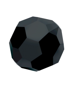 Margele PRECIOSA MC Round Bead,Simp. 4 mm JET