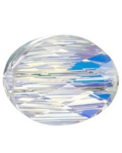 Margele Swarovski 5051 Crystal AB (001 AB) 8 x 6 mm - Mini Oval Bead