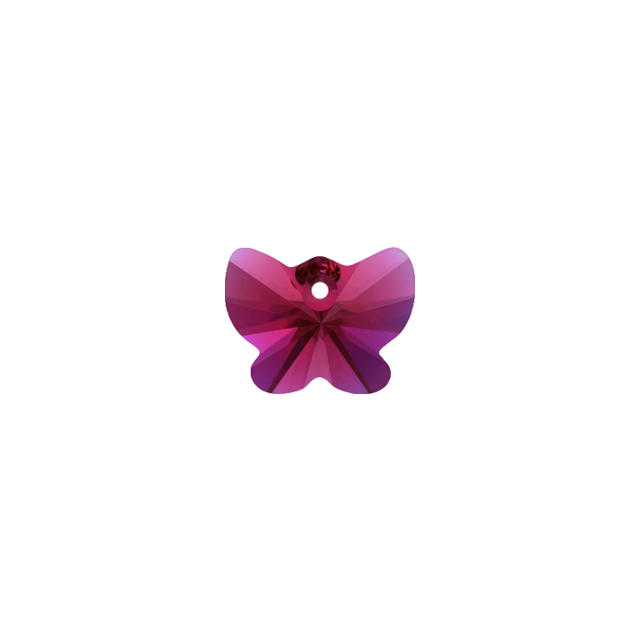 Pandantiv Swarovski 6754 BUTTERFLY PENDANT Fuchsia (502) 18 mm - Fluturas