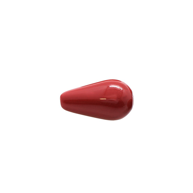 PERLE PRECIOSA Pearshape Pearl 1H 15x8 mm Cranberry Red