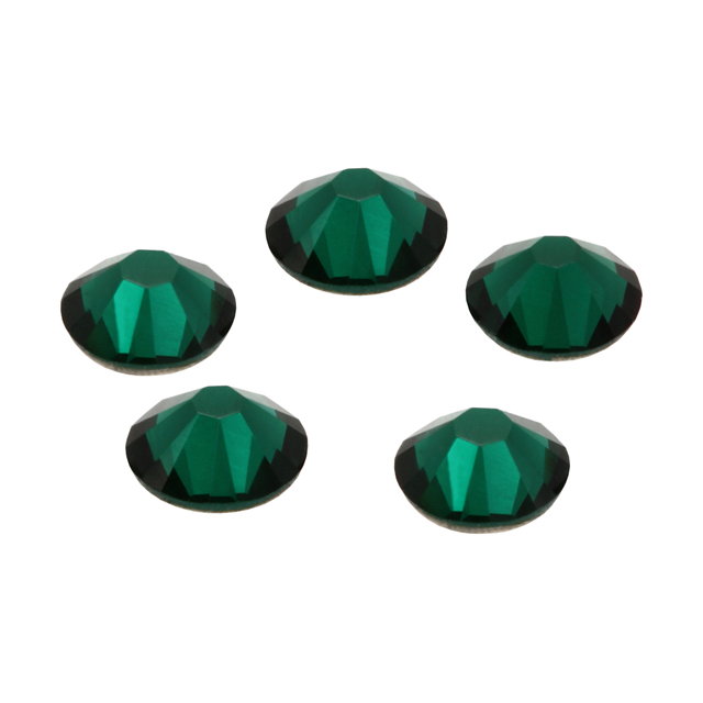 Cristale Swarovski cu spate plat No Hotfix 2058 Verde Emerald F (205) SS 7 