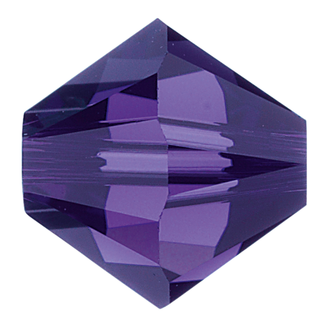 Margele Biconice PRECIOSA MC BEAD RONDELLE Deep Tanzanite 6 MM 