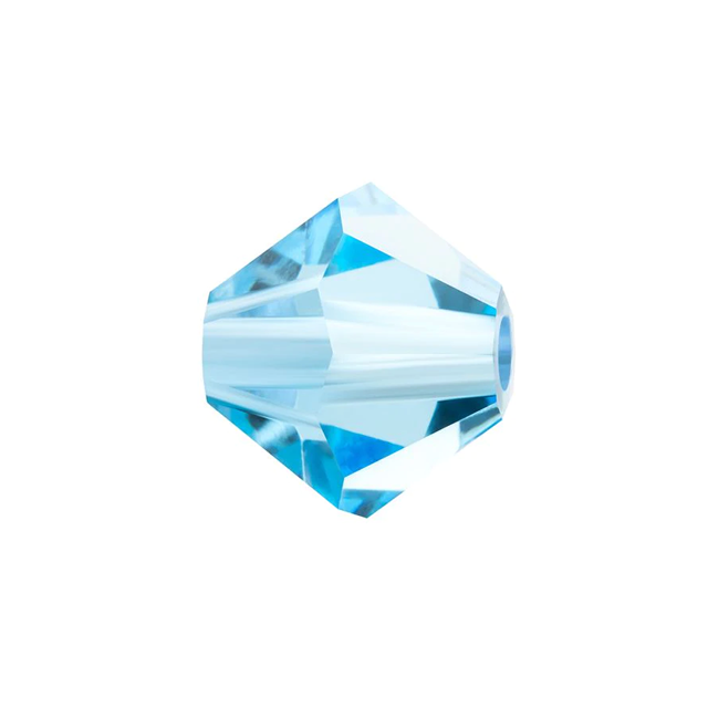 Margele Biconice PRECIOSA MC BEAD RONDELLE Aquamarine 6 MM 