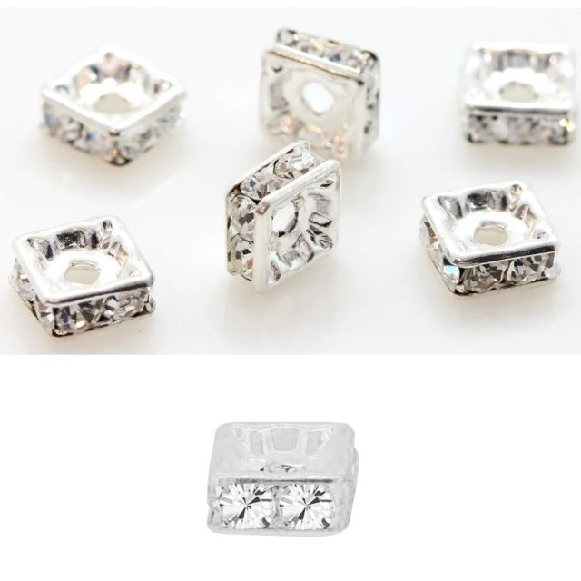 PRECIOSA MAXIMA RONDELL SQUARE CRYSTAL 8 MM