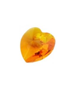 Pandantiv Swarovski 6228 XILION HEART PENDANT Tangerine (259) 14,4 x 14 mm