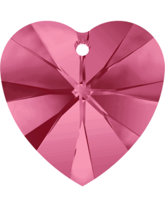 Pandantiv Swarovski 6228 XILION HEART PENDANT Indian Pink 10,3 x 10 mm - Inimioara