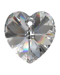 Pandantiv Swarovski 6228 XILION HEART PENDANT Crystal Light Chrome (001) 18 mm